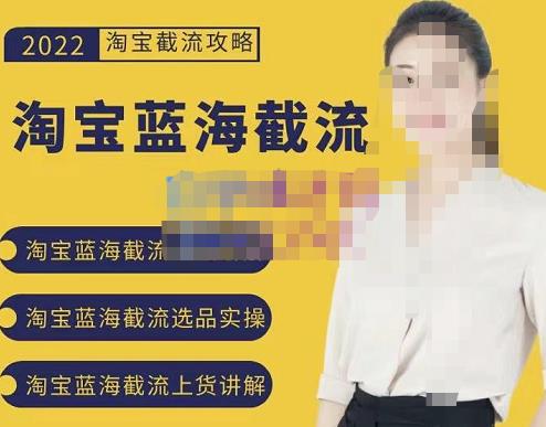 2022淘宝蓝海截流攻略，淘宝蓝海截流选品上货实操讲解-枫叶微课堂