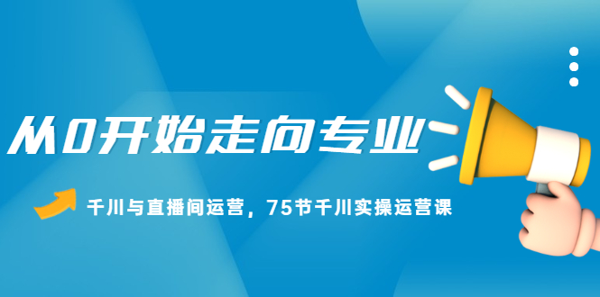 从0开始走向专业，千川与直播间运营，75节千川实操运营课-枫叶微课堂