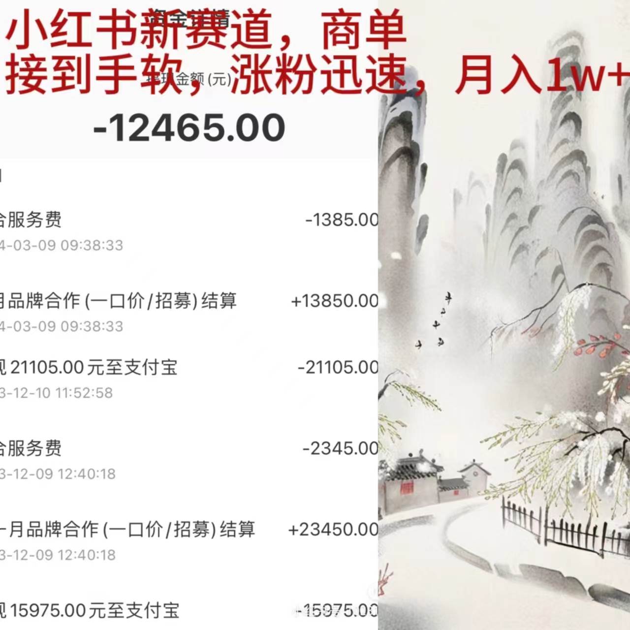 小红书新赛道，商单接到手软，涨粉迅速，月入1w+-枫叶微课堂