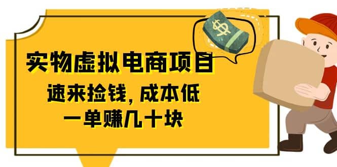 东哲日记：全网首创实物虚拟电商项目，速来捡钱，成本低，一单赚几十块！-枫叶微课堂
