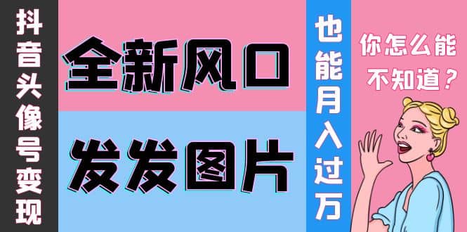 抖音头像号变现0基础教程-枫叶微课堂