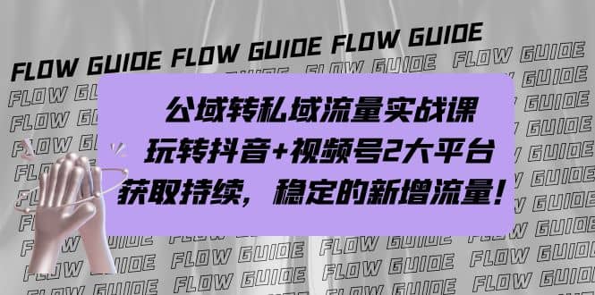 公域转私域流量实战课，玩转抖音+视频号2大平台，获取持续，稳定的新增流量-枫叶微课堂