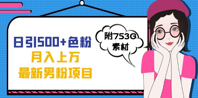 日引500+色粉轻松月入上万九月份最新男粉项目（附753G素材）-枫叶微课堂