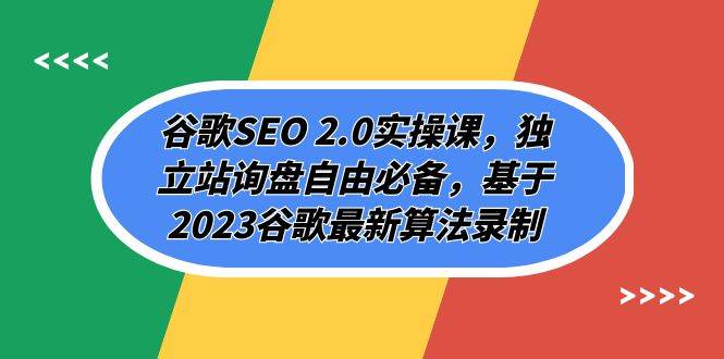 谷歌SEO 2.0实操课，独立站询盘自由必备，基于2023谷歌最新算法录制（94节-枫叶微课堂