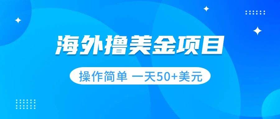 撸美金项目 无门槛  操作简单 小白一天50+美刀-枫叶微课堂