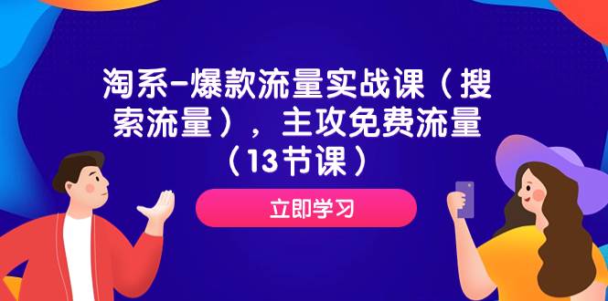 淘系-爆款流量实战课（搜索流量），主攻免费流量（13节课）-枫叶微课堂