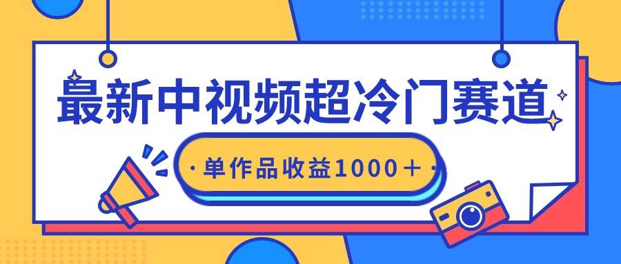 最新中视频超冷门赛道，轻松过原创，单条视频收益1000＋-枫叶微课堂