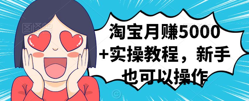 淘宝月赚5000+实操教程，新手也可以操作-枫叶微课堂