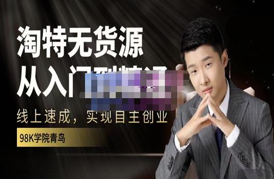 98k学院的淘特无货源线上速成课，从入门到精通，让你最小投入，最高回报-枫叶微课堂