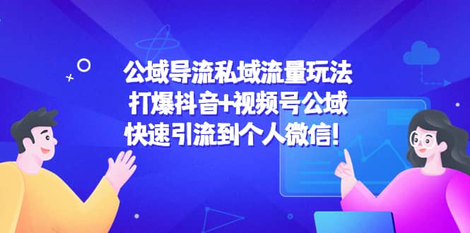 公域导流私域流量玩法：打爆抖音+视频号公域-枫叶微课堂