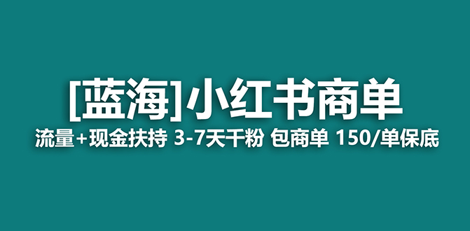 【蓝海项目】小红书商单项目，7天就能接广告变现，稳定一天500+保姆级玩法-枫叶微课堂
