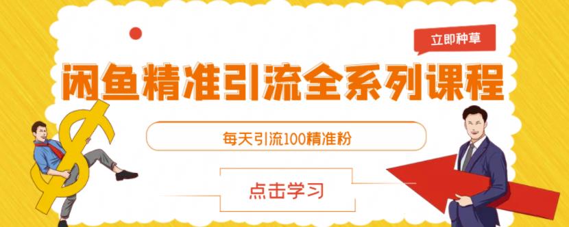 闲鱼精准引流全系列课程，每天引流100精准粉【视频课程】-枫叶微课堂