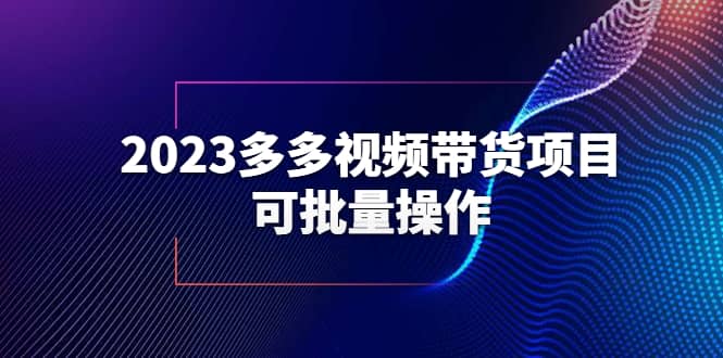 2023多多视频带货项目，可批量操作【保姆级教学】-枫叶微课堂