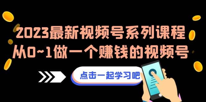 2023最新视频号系列课程，从0~1做一个赚钱的视频号（8节视频课）-枫叶微课堂