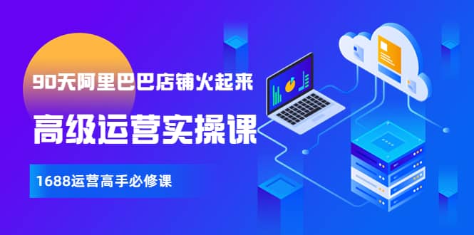 【90天阿里巴巴店铺火起来】高级运营实操课，1688运营高手必修课-枫叶微课堂