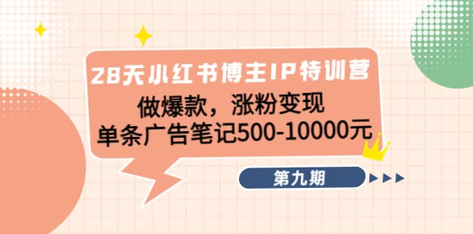 28天小红书博主IP特训营《第9期》-枫叶微课堂