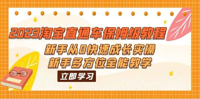 2023淘宝直通车保姆级教程：新手从0快速成长实操，新手多方位全能教学-枫叶微课堂