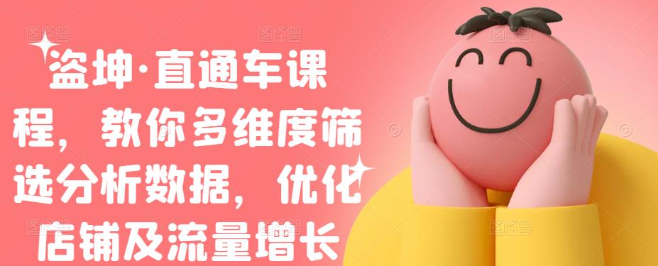 盗坤·直通车课程，教你多维度筛选分析数据，优化店铺及流量增长-枫叶微课堂