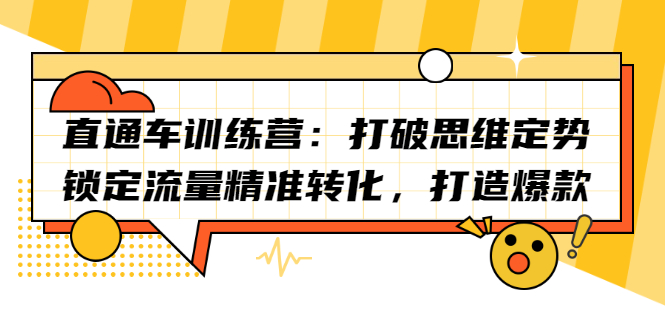 直通车训练营：打破思维定势，锁定流量精准转化，打造爆款-枫叶微课堂
