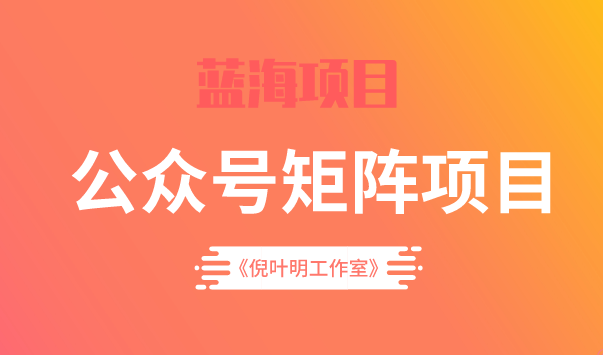 蓝海公众号矩阵项目训练营，0粉冷启动，公众号矩阵账号粉丝突破30w-枫叶微课堂