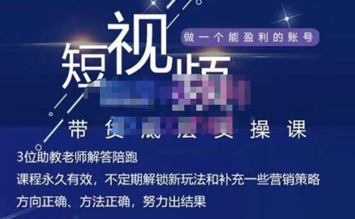 吴Sir·短视频带货底层实操课，教你如何选爆品、了解获短视频流量密码，正确起号-枫叶微课堂