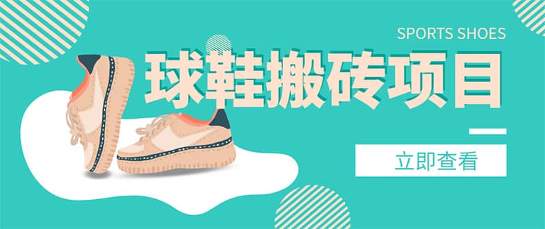 外面收费998的球鞋搬砖项目【详细教程+资源渠道】-枫叶微课堂