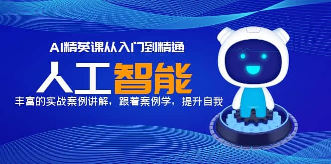 AI精英课从入门到精通，丰富的实战案例讲解，跟着案例学，提升自我-枫叶微课堂