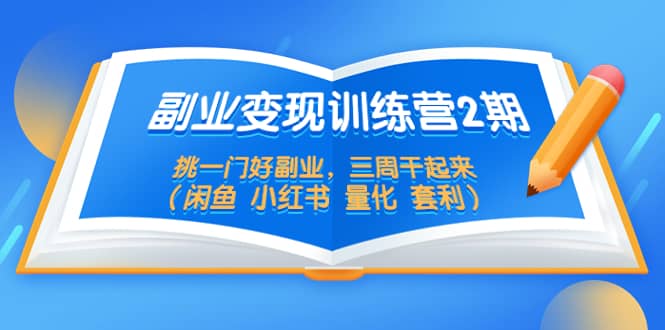副业变现训练营2期，挑一门好副业，三周干起来（闲鱼 小红书 量化 套利）-枫叶微课堂