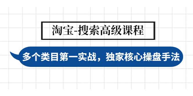淘宝-搜索高级课程：多个类目第一实战，独家核心操盘手法-枫叶微课堂