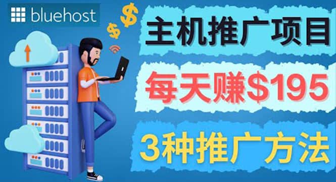 在Youtube推广Bluehost主机赚钱项目，日赚195美元以上-枫叶微课堂
