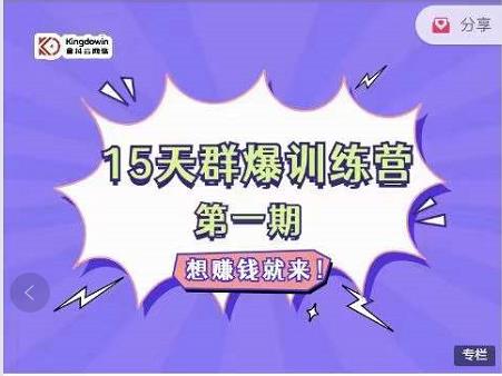 金抖云Peter《15天群爆训练营》，破解抖音玄学，群爆心法，起号方式-枫叶微课堂