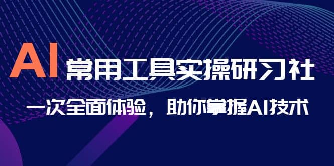 AI-常用工具实操研习社，一次全面体验，助你掌握AI技术-枫叶微课堂