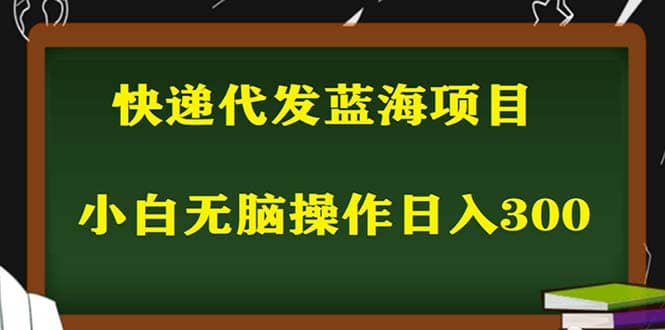 2023最新蓝海快递代发项目，小白零成本照抄-枫叶微课堂