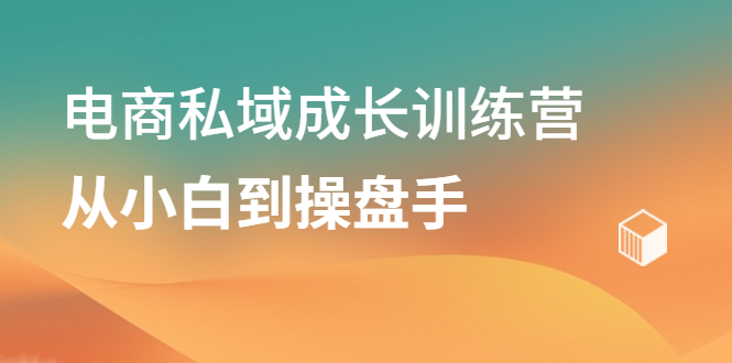 电商私域成长训练营，从小白到操盘手-枫叶微课堂