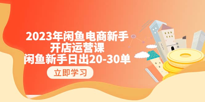 2023年闲鱼电商新手开店运营课：闲鱼新手日出20-30单（18节-实战干货）-枫叶微课堂