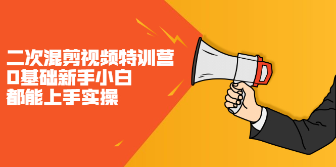 二次混剪视频特训营，0基础新手小白都能上手实操，两天开干-枫叶微课堂