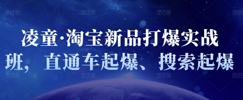 凌童·淘宝新品打爆实战班，直通车起爆、搜索起爆-枫叶微课堂