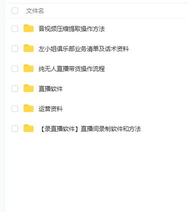 左小姐-直播带货俱乐部十三行、无人直播，全套教程附：工具、文档、话术资料-枫叶微课堂