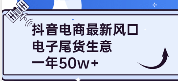 抖音电商最新风口，利用信息差做电子尾货生意，一年50w+（7节课+货源渠道)-枫叶微课堂