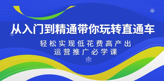 从入门到精通带你玩转直通车：轻松实现低花费高产出，35节运营推广必学课-枫叶微课堂
