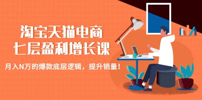 淘宝天猫电商七层盈利增长课：月入N万的爆款底层逻辑，提升销量-枫叶微课堂