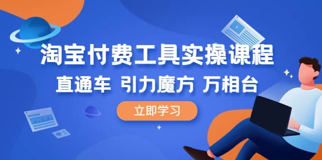 淘宝付费工具·实操课程，直通车-引力魔方-万相台（41节视频课）-枫叶微课堂
