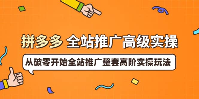 拼多多全站推广高级实操：从破零开始全站推广整套高阶实操玩法-枫叶微课堂