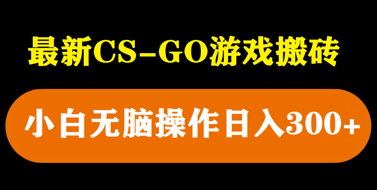 最新csgo游戏搬砖游戏，无需挂机小白无脑也能日入300+-枫叶微课堂