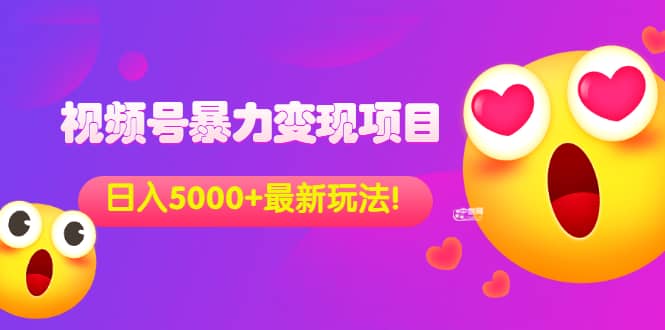外面收费699的视频号暴力变现项目，日入5000+，简单易操作当天见效果-枫叶微课堂