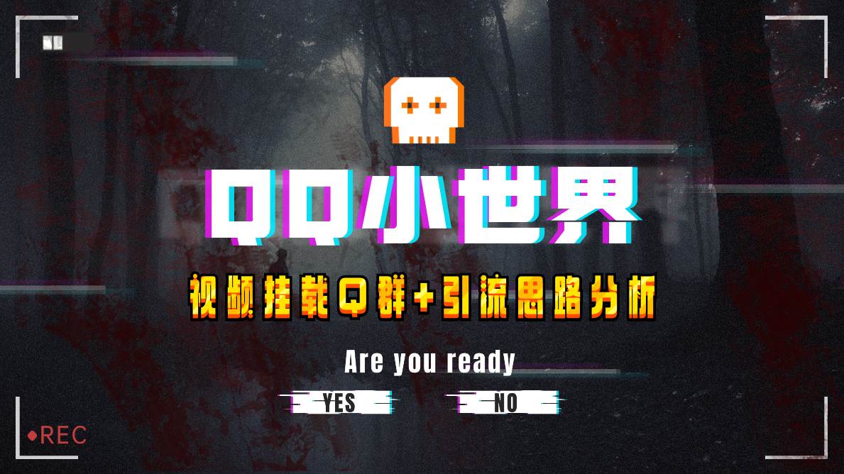 【全网首发】QQ小世界_Q群挂载教程+引流思路分析-枫叶微课堂