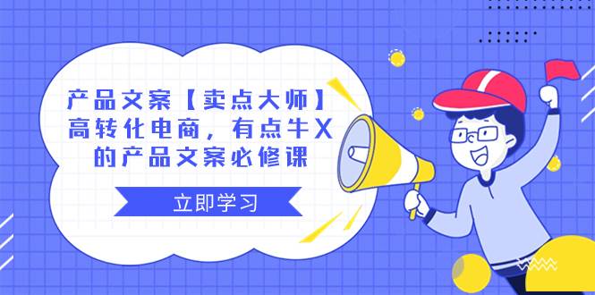 产品文案【卖点大师】高转化电商，有点牛X的 产品文案必修课-枫叶微课堂
