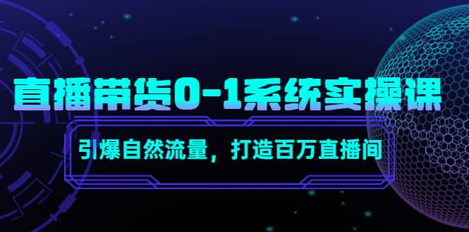 直播带货0-1系统实操课，引爆自然流量，打造百万直播间-枫叶微课堂