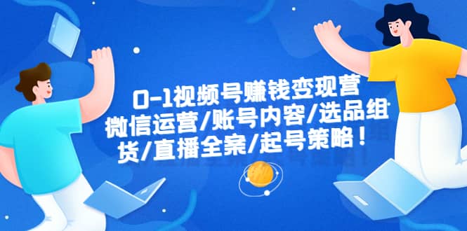 0-1视频号赚钱变现营：微信运营-账号内容-选品组货-直播全案-起号策略-枫叶微课堂
