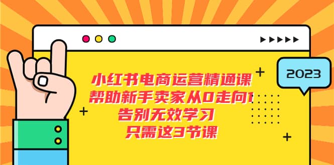 小红书电商·运营精通课，帮助新手卖家从0走向1 告别无效学习（7节视频课）-枫叶微课堂